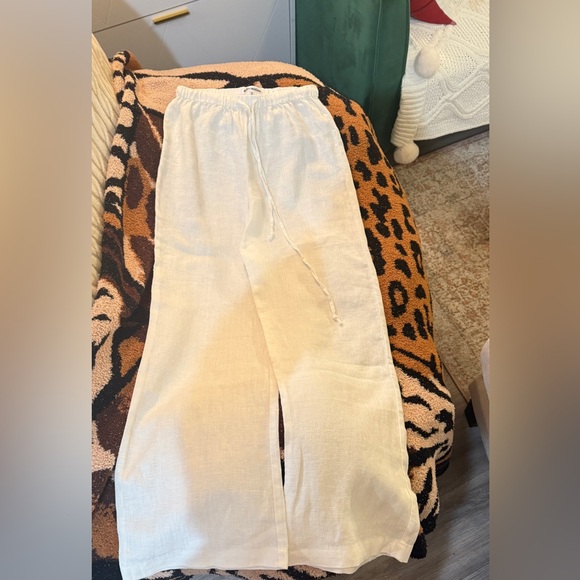 Reformation Olina Linen Pant In White, brand new, never worn, no flaws. - Picture 12 of 16